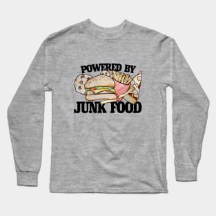 Powered by JUNK FOOD lover Long Sleeve T-Shirt